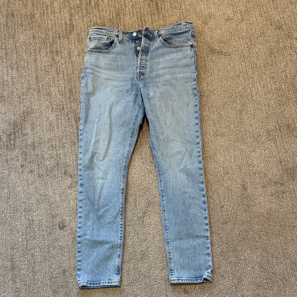 Levi's Light Blue Straight Leg Jeans